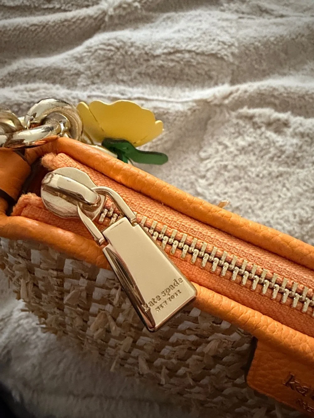 NWOT kate spade Jolie Raffia Tweed Small Convertible Crossbody - Picture 8 of 10